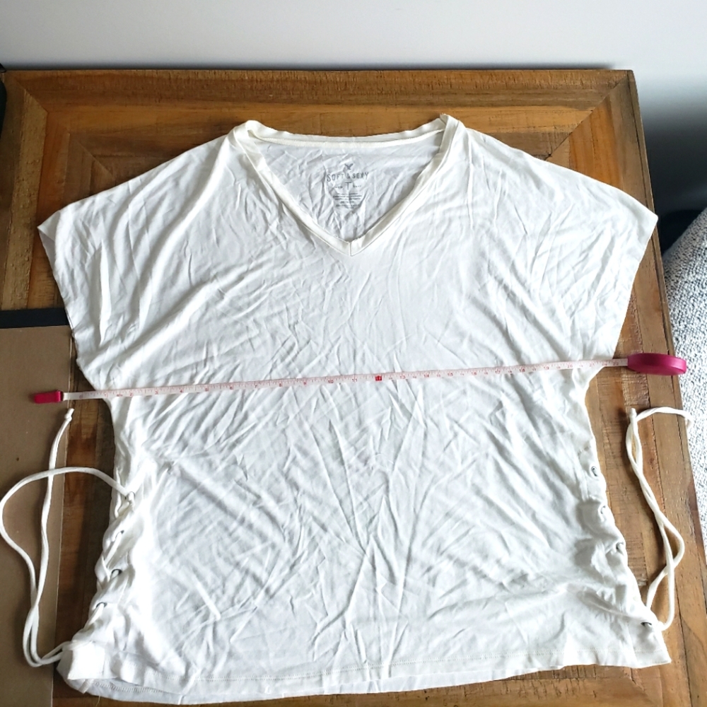 💖💖 American Eagle T-Shirt Soft & Sexy Fabric Side Ties  Size Medium